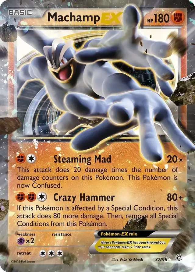 Machamp EX - Pokemon Ancient Origins #37