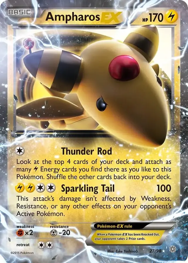 Ampharos EX - Pokemon Ancient Origins #27