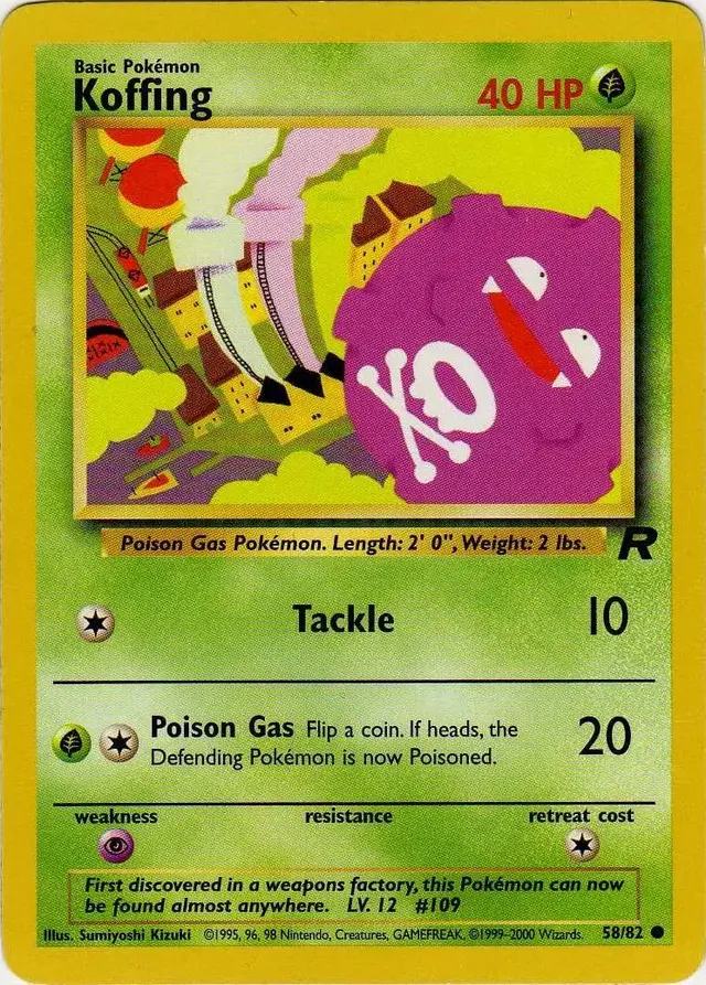 Koffing - Pokemon Team Rocket #58