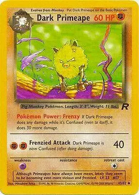 Dark Primeape #43 - Pokemon Team Rocket