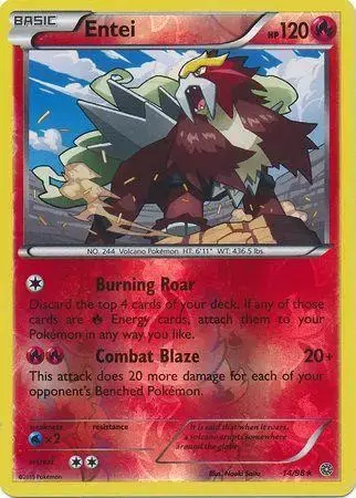 Entei [Reverse Holo] - Pokemon Ancient Origins #14