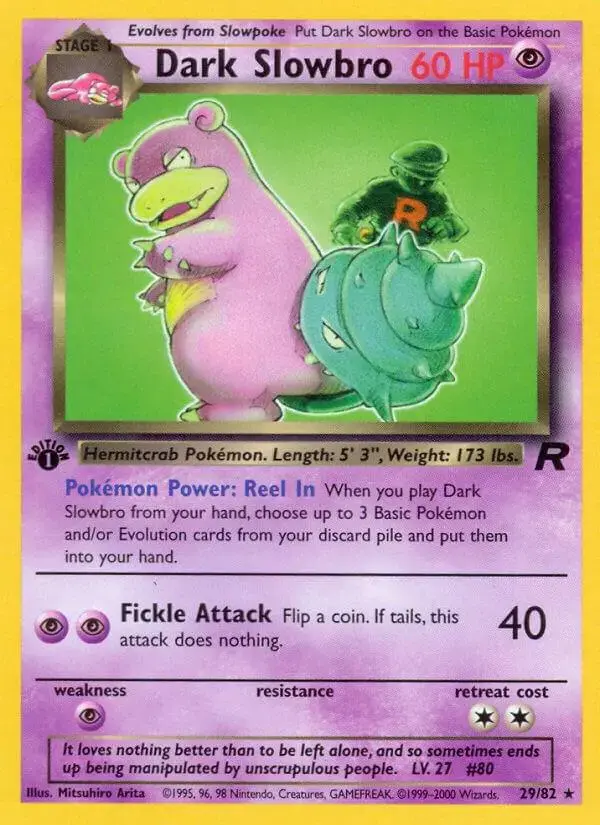 Dark Slowbro [1st Edition] - Pokemon Team Rocket #29
