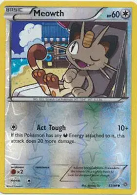 Meowth [Reverse Holo] - Pokemon Ancient Origins #61