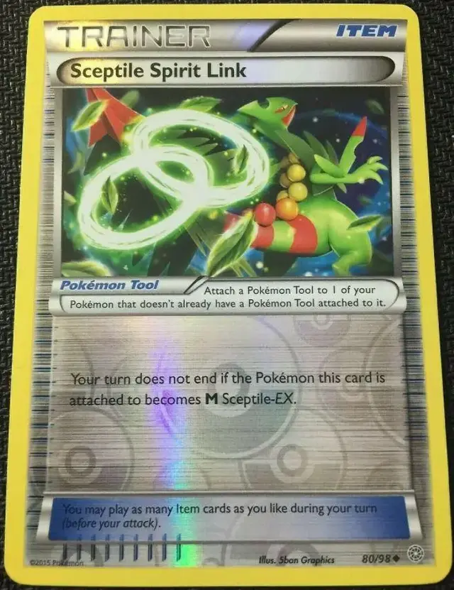Sceptile Spirit Link [Reverse Holo] - Pokemon Ancient Origins #80