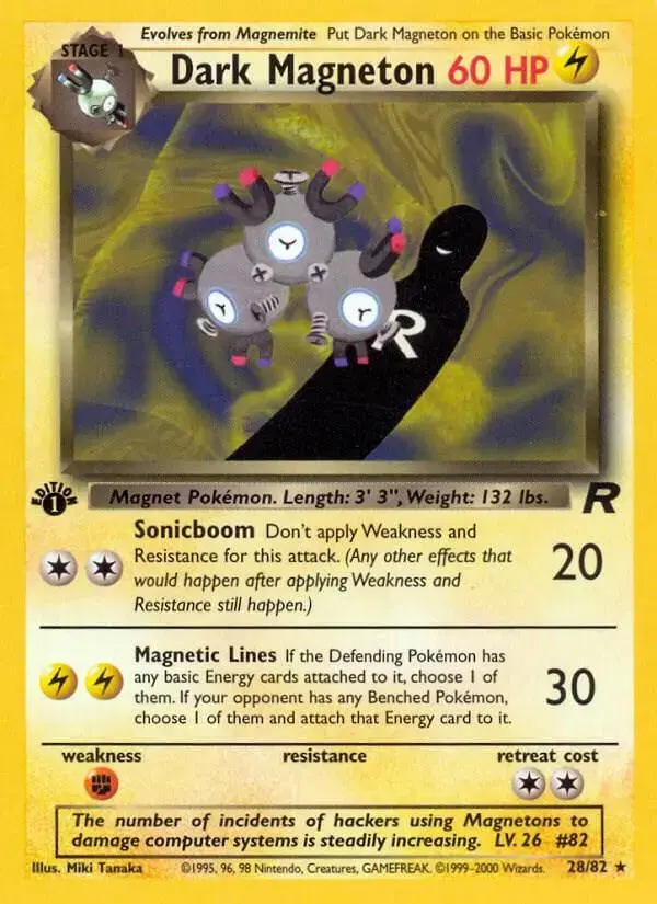 Dark Magneton [1st Edition] - Pokemon Team Rocket #28