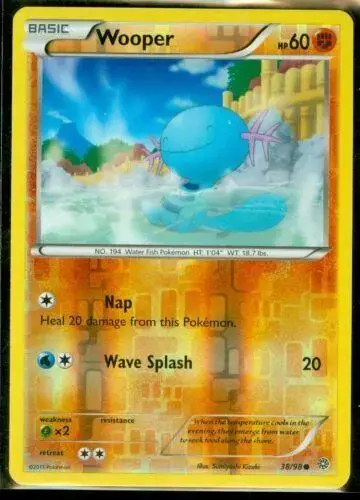 Wooper [Reverse Holo] - Pokemon Ancient Origins #38