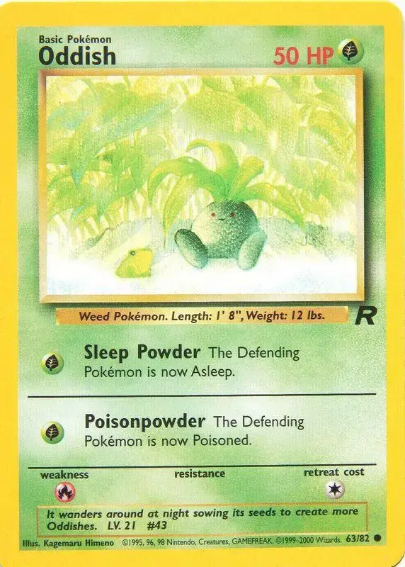 Oddish - Pokemon Team Rocket #63