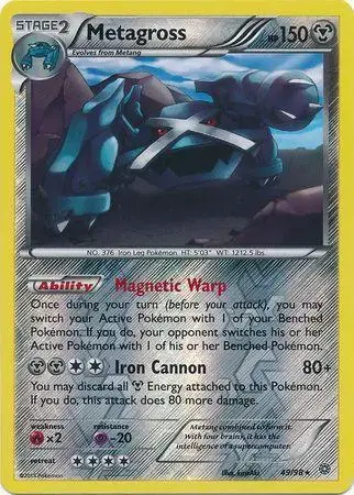 Metagross [Reverse Holo] - Pokemon Ancient Origins #49