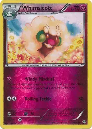 Whimsicott [Reverse Holo] - Pokemon Ancient Origins #56