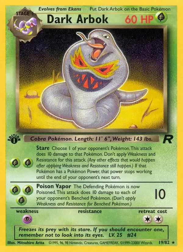 Dark Arbok [1st Edition] - Pokemon Team Rocket #19
