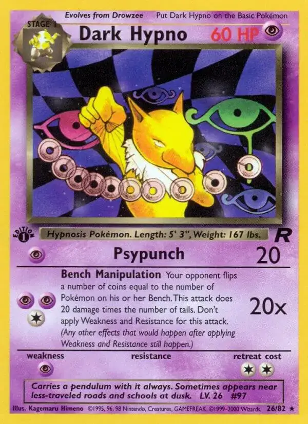 Dark Hypno [1st Edition] - Pokemon Team Rocket #26