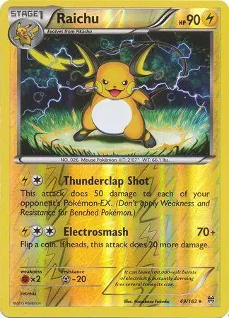 Raichu [Reverse Holo] - Pokemon BREAKthrough #49