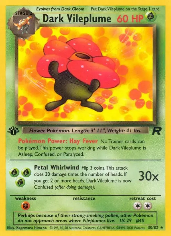 Dark Vileplume [1st Edition] - Pokemon Team Rocket #30