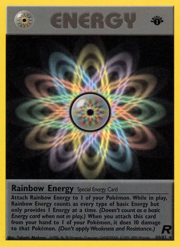 Rainbow Energy [1st Edition] - Pokemon Team Rocket #80
