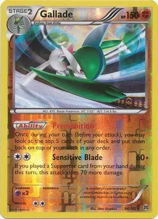 Gallade [Reverse Holo] - Pokemon BREAKthrough #84