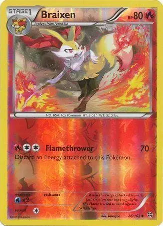 Braixen [Reverse Holo] - Pokemon BREAKthrough #26