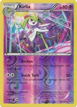 Kirlia [Reverse Holo] - Pokemon BREAKthrough #69