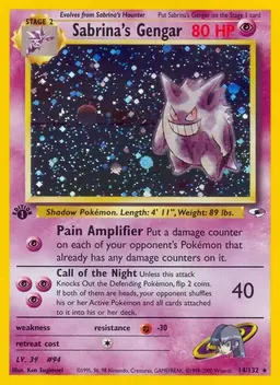 Sabrina's Gengar [1st Edition] #14 - Pokemon Gym Heroes