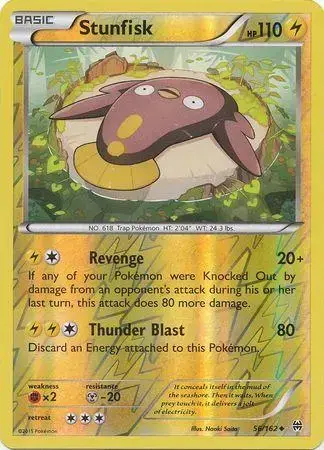 Stunfisk [Reverse Holo] - Pokemon BREAKthrough #56