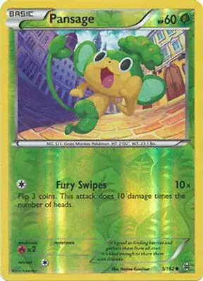 Pansage [Reverse Holo] - Pokemon BREAKthrough #5