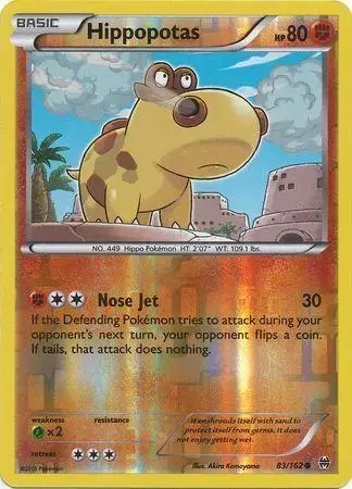 Hippopotas [Reverse Holo] - Pokemon BREAKthrough #83