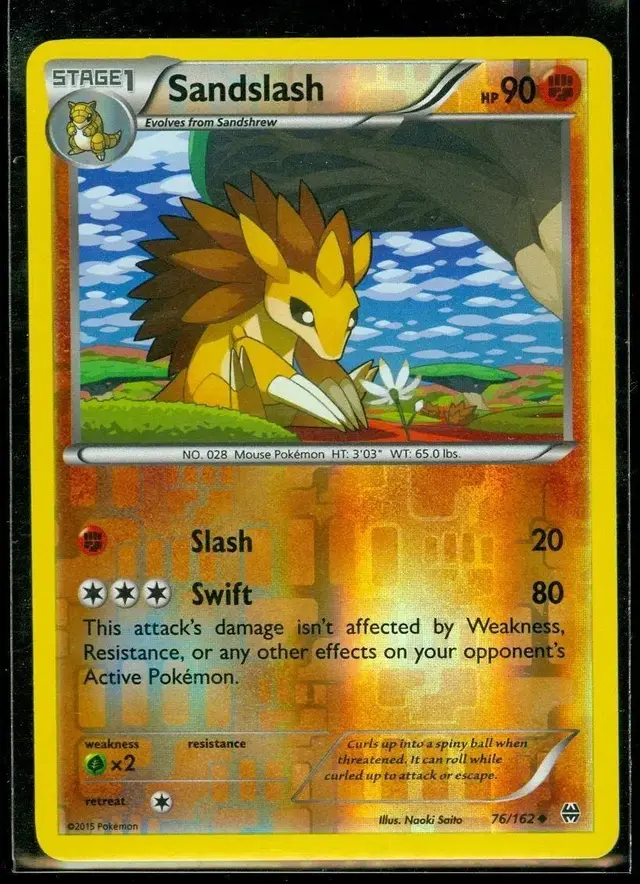 Sandslash [Reverse Holo] - Pokemon BREAKthrough #76
