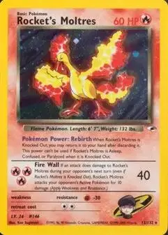 Rocket's Moltres - Pokemon Gym Heroes #12