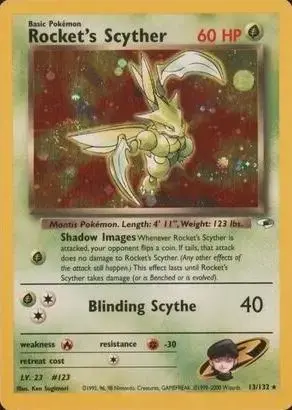 Rocket's Scyther - Pokemon Gym Heroes #13