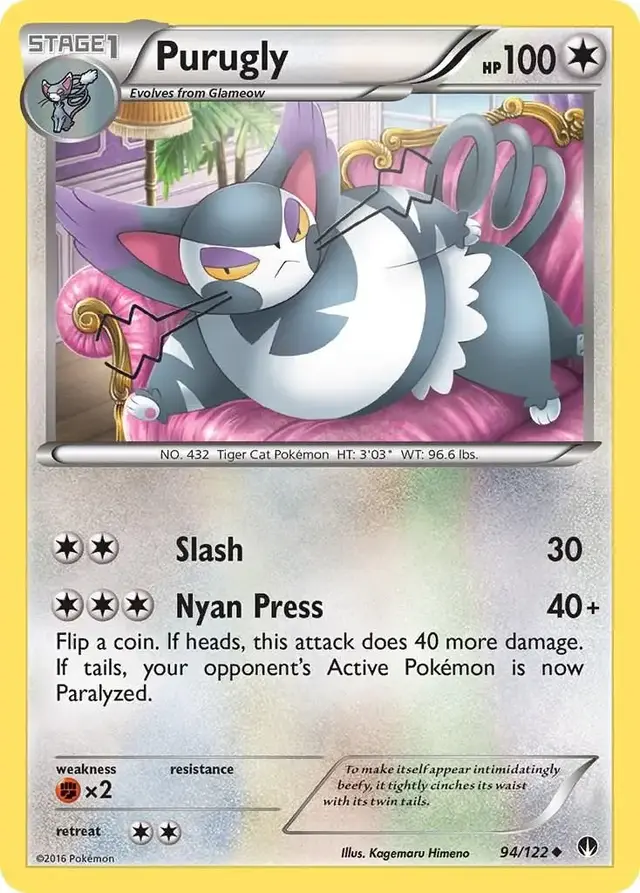 Purugly - Pokemon BREAKpoint #94