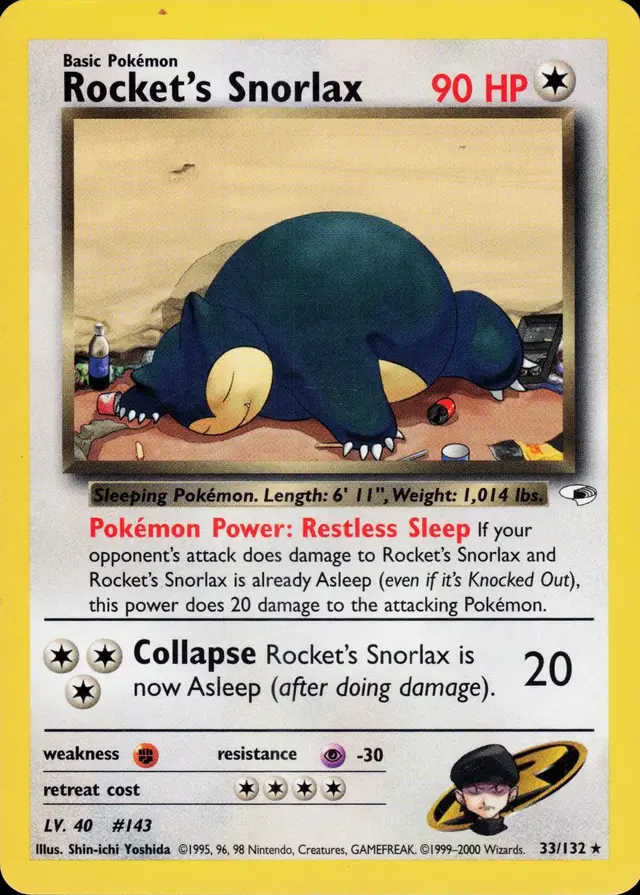 Rocket's Snorlax - Pokemon Gym Heroes #33