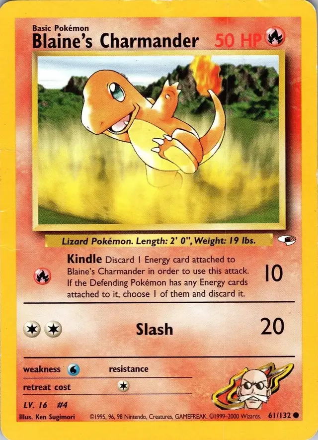 Blaine's Charmander - Pokemon Gym Heroes #61