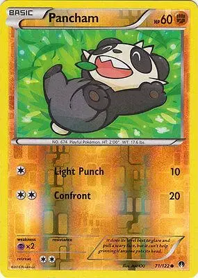 Pancham [Reverse Holo] - Pokemon BREAKpoint #71