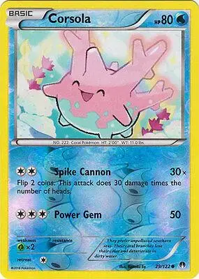 Corsola [Reverse Holo] - Pokemon BREAKpoint #29