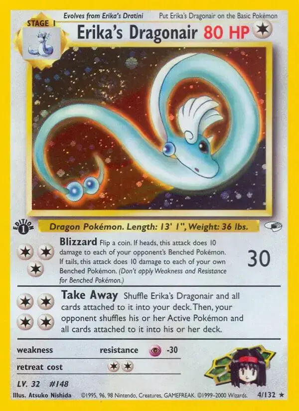 Erika's Dragonair [1st Edition] - Pokemon Gym Heroes #4