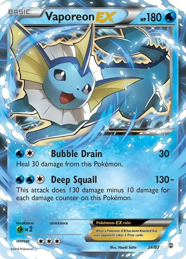 Vaporeon EX - Pokemon Generations #24