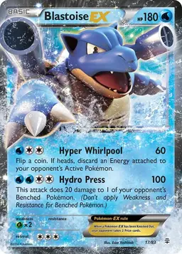 Blastoise EX 17 - Pokemon Generations