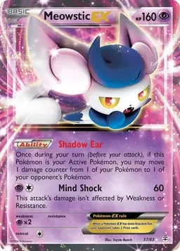 Meowstic EX 37 - Pokemon Generations