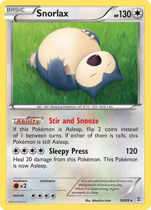 Snorlax - Pokemon Generations #58