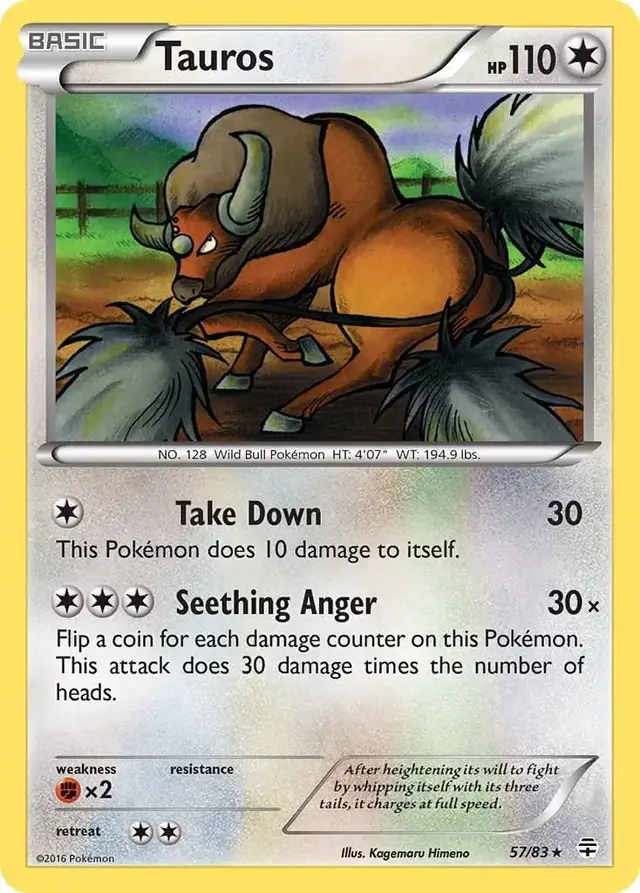 Tauros - Pokemon Generations #57