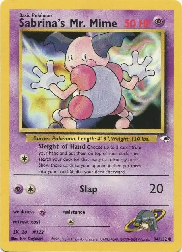 Sabrina's Mr. Mime - Pokemon Gym Heroes #94