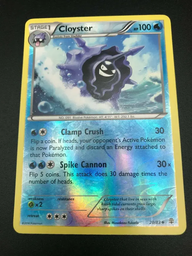 Cloyster [Reverse Holo] - Pokemon Generations #20