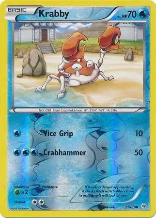 Krabby [Reverse Holo] - Pokemon Generations #21