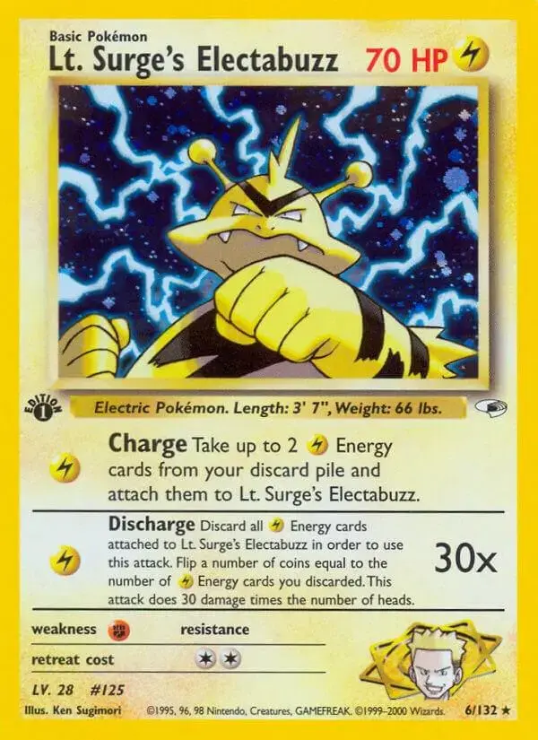 Lt. Surge's Electabuzz [1st Edition]