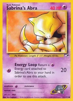Sabrina's Abra - Pokemon Gym Heroes #91