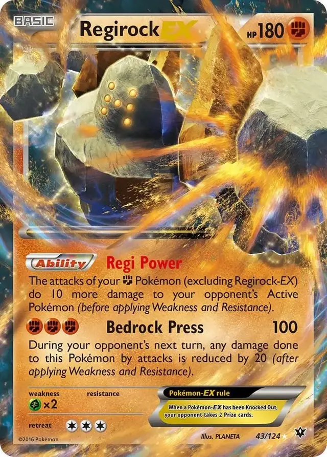 Regirock EX - Pokemon Fates Collide #43