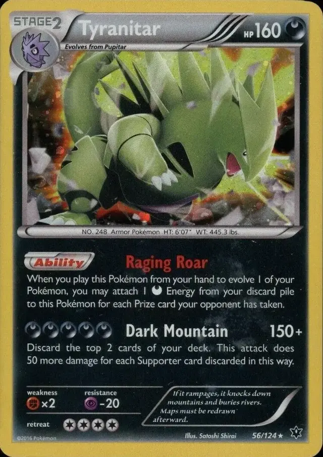Tyranitar [Cosmos Holo] - Pokemon Fates Collide #56