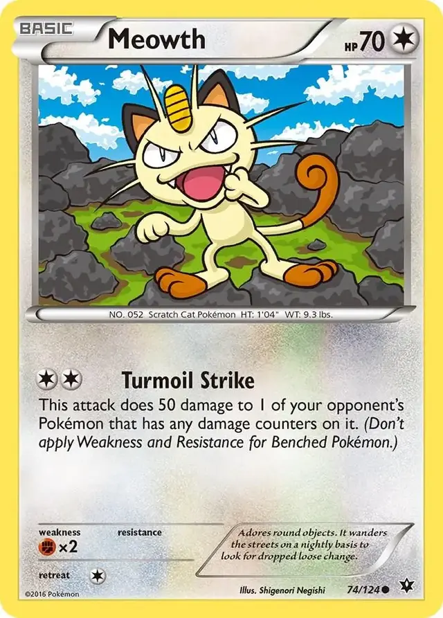 Meowth - Pokemon Fates Collide #74