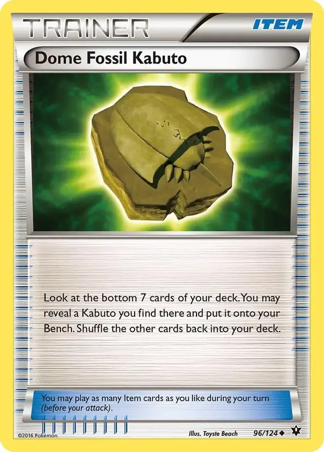Dome Fossil Kabuto - Pokemon Fates Collide #96