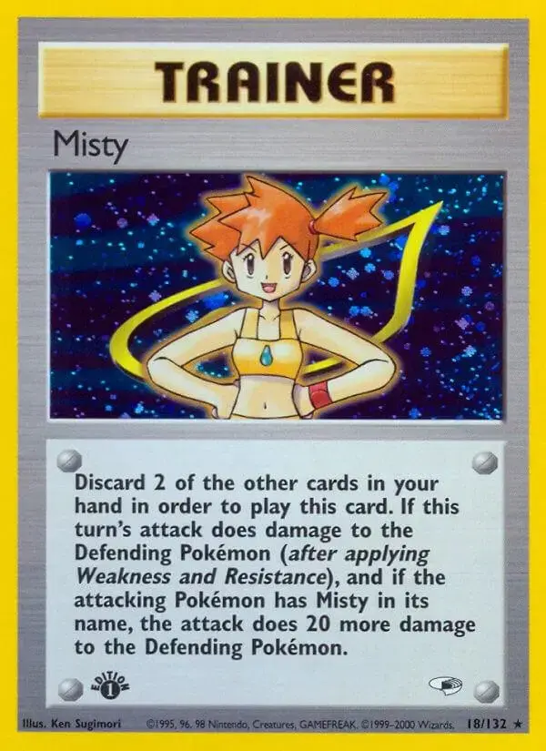 Misty [1st Edition] - Pokemon Gym Heroes #18