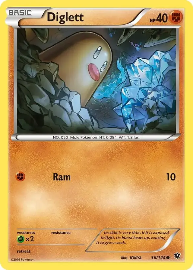 Diglett - Pokemon Fates Collide #36